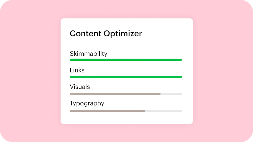 Image of an abstract representation of the Content Optimizer feature. The visual suggests how users can learn how their digital marketing strategies can benefit from machine learning and AI.